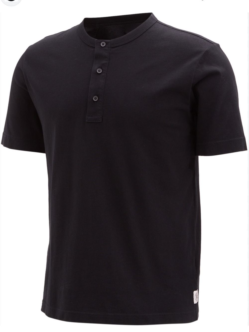 Reigning Champ Lightweight Jersey Standard Short Sleeve Henley Shirt Men's M